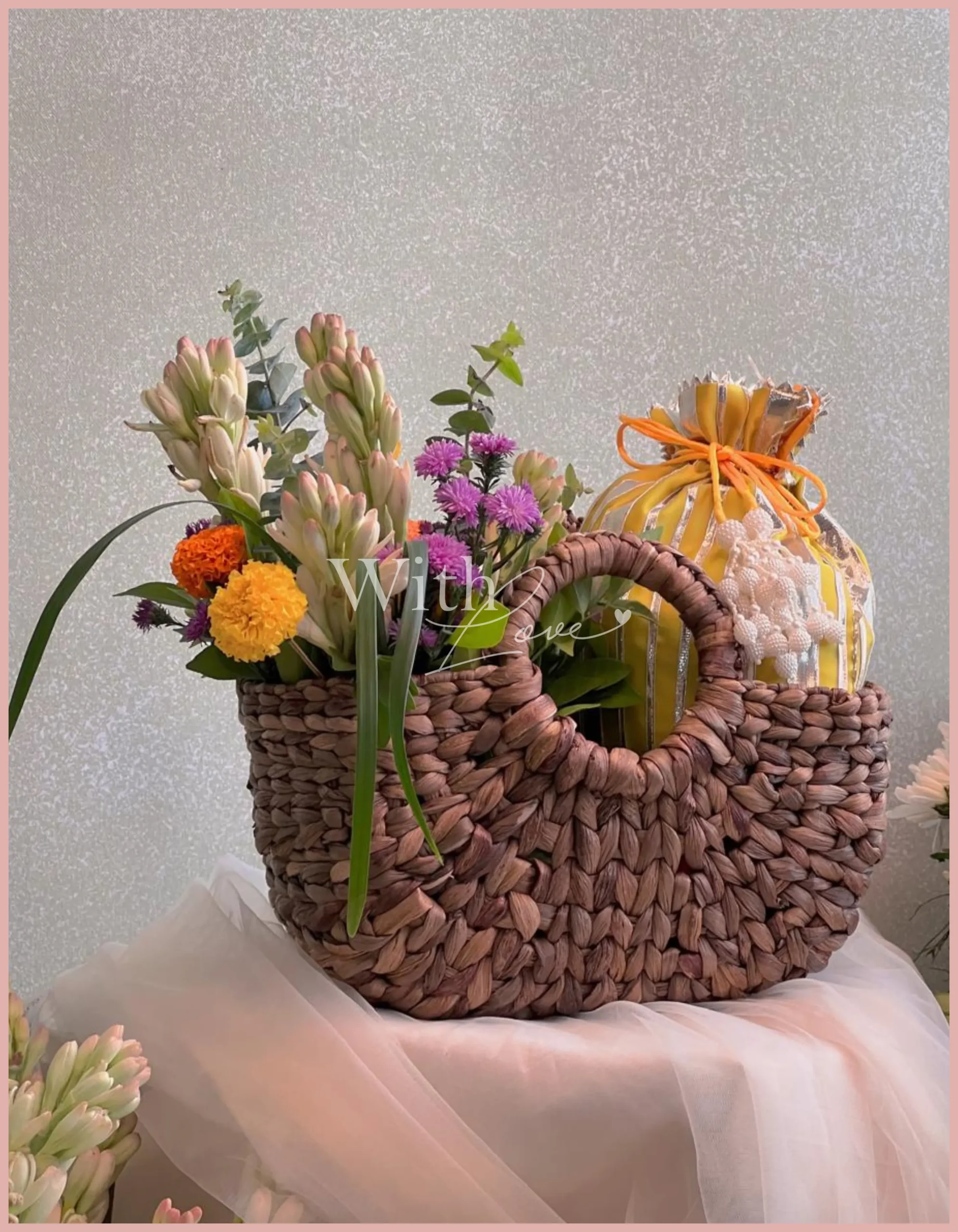 Beautifully wrapped Diwali present